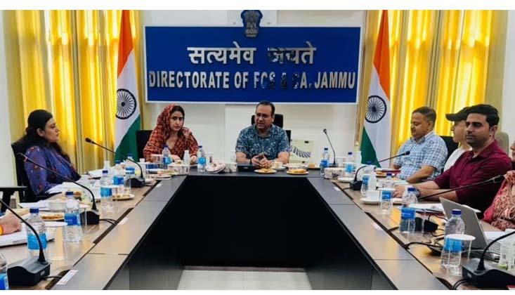 Commissioner Secretary FCSCA reviews functioning of FCS & CA Jammu