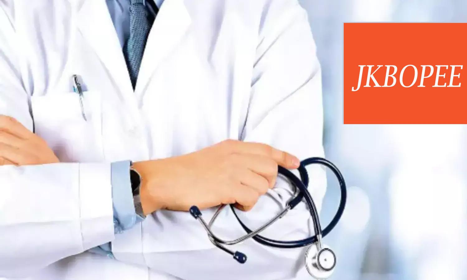JKBOPEE to Conduct Physical Counselling for 50 MBBS Supernumerary Seats on Jan 24