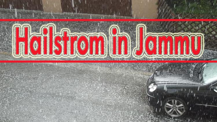 #jammu शहर में तेज बारिश के साथ ओले भी #rain #hailstorm #WeatherUpdate