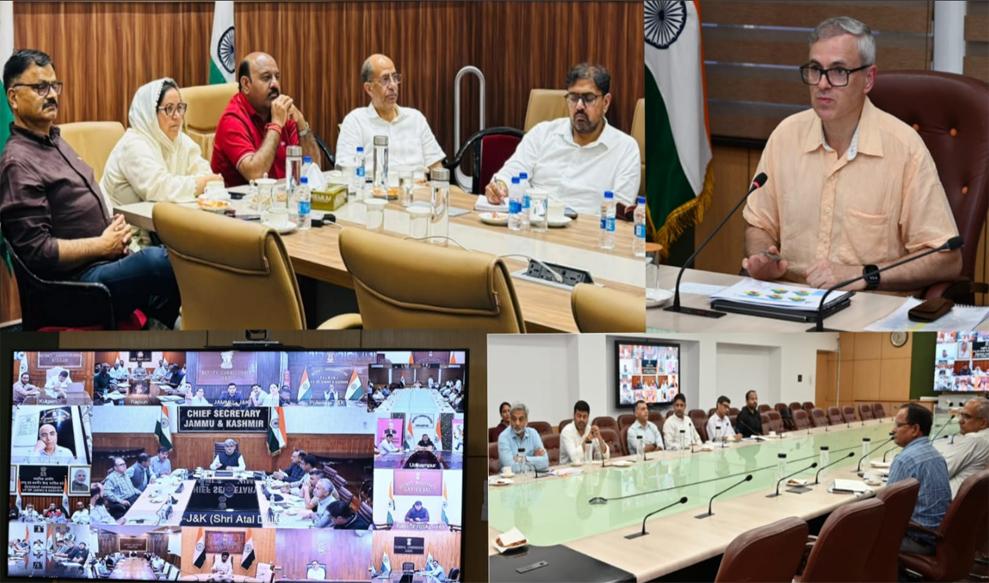 CM Omar Abdullah reviews situation of Poonch, Rajouri after flash floods wreak havoc in twin districts