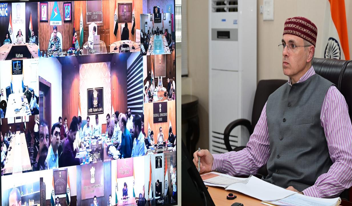 Amid incessant rains, CM Omar Abdullah continues high-level reviews to intensify relief, restoration efforts