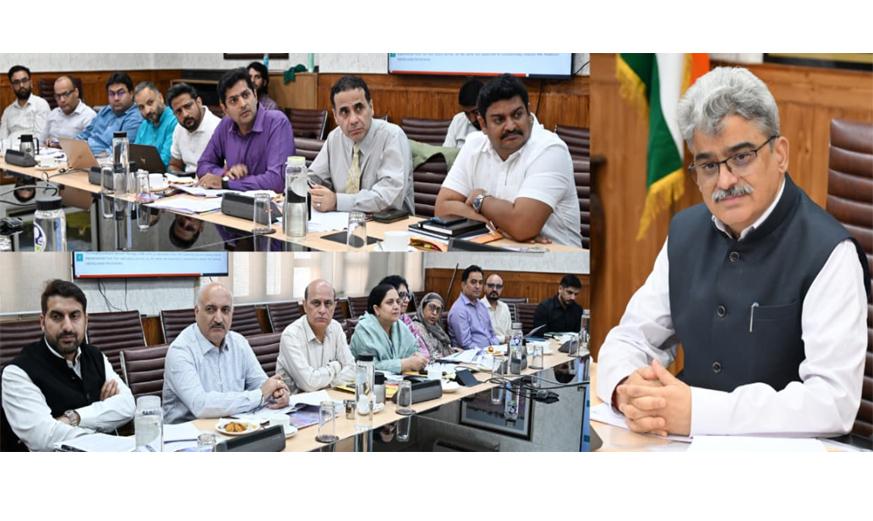 CS reviews implementation of Ayushman Bharat Digital Mission in J&K
