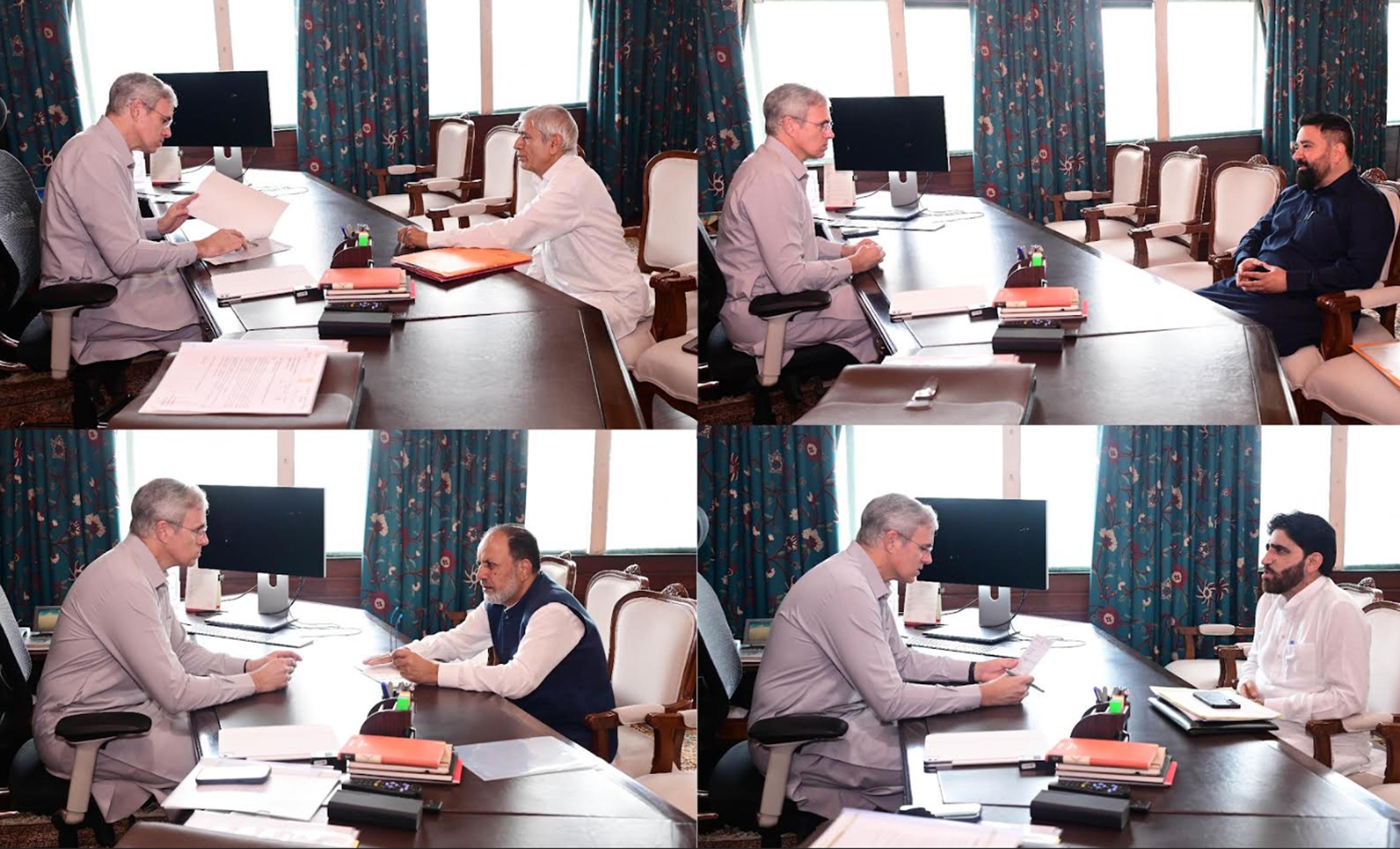 CM Omar Abdullah meets MLAs to discuss developmental and public welfare issues