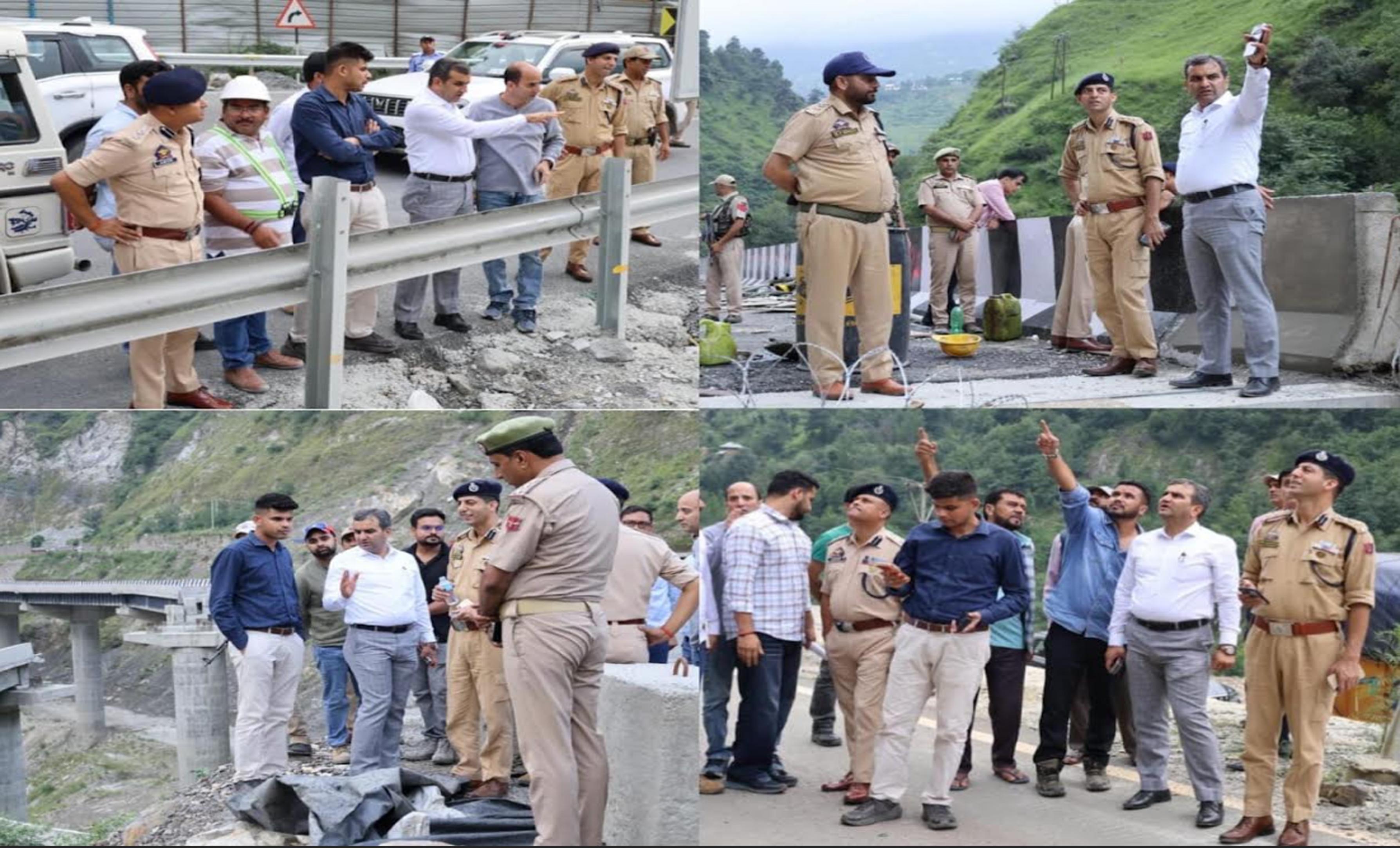DC inspects progress of NH-44 Four-Laning works on Ramban-Banihal stretch