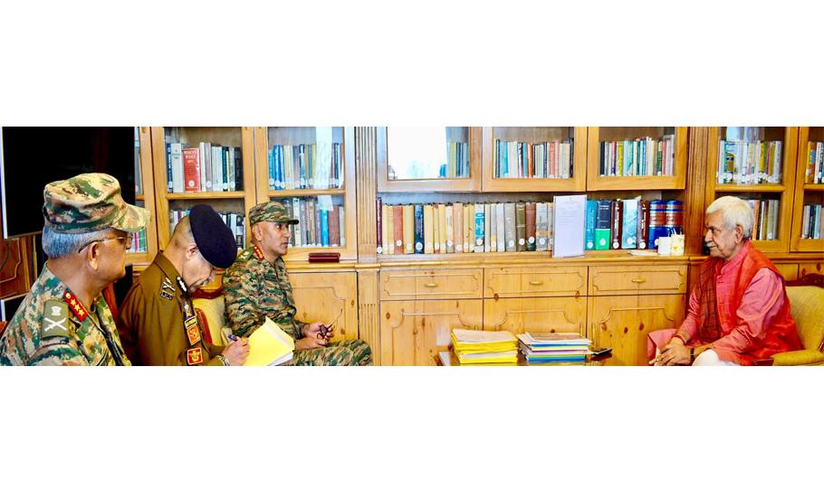 LG Sinha chairs high-level meet in Srinagar to review security scenario