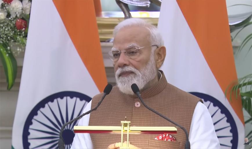 No issue can be resolved through military conflict: PM Modi