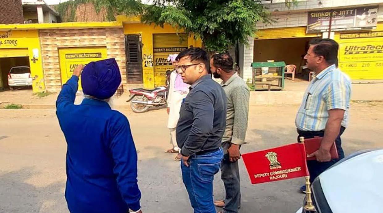 DC Rajouri assesses damages in shelling affected Gonni village