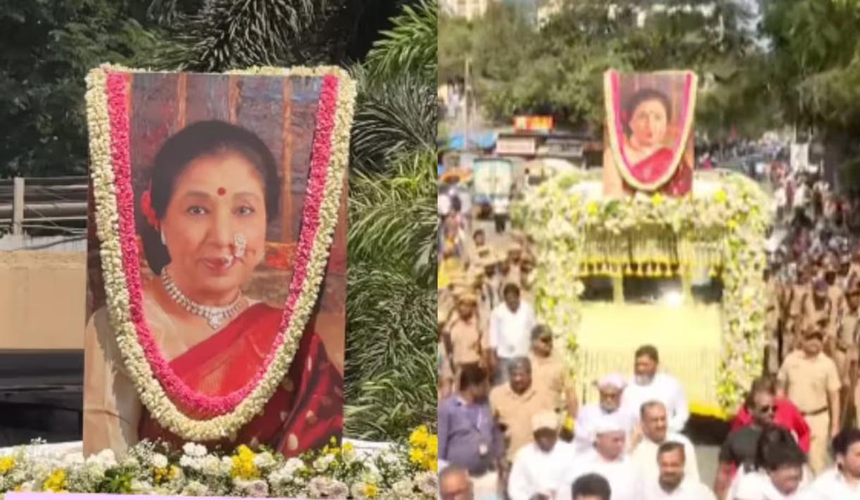 Asha Bhosle, legendary singer and Padma Vibhushan recipient cremated with state honours