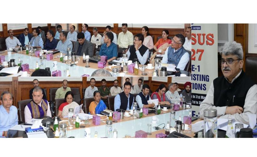 CS, Census Commissioner sensitise J&K officers on preparations for digital Census-2027