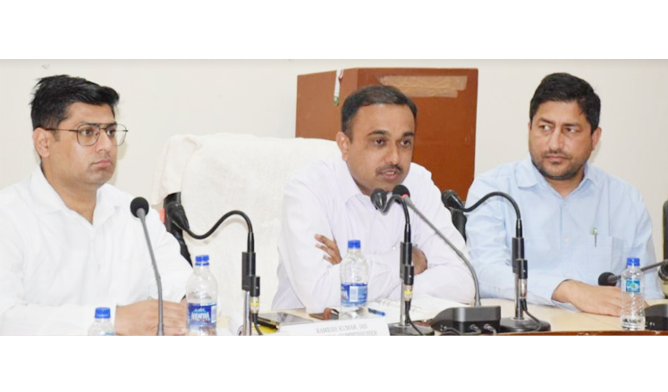 Div Com Jammu visits Rajouri; reviews development scenario of district