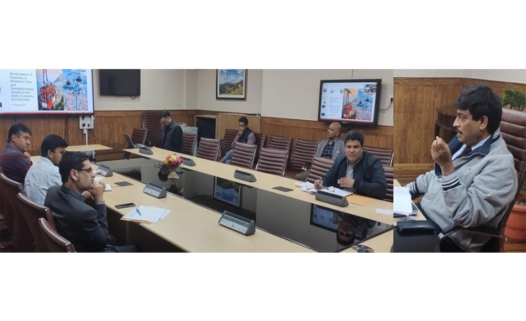 CS reviews modalities for development of ropeway projects to Shivkhori, Shankaracharya temples
