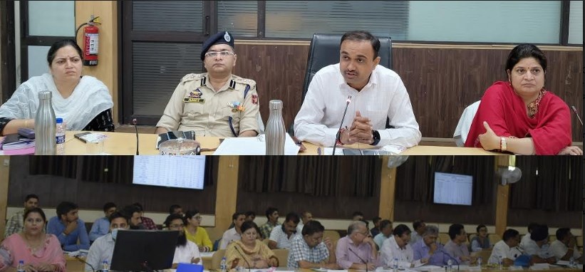 Div Com visits Reasi, reviews progress of development projects, implementation of schemes