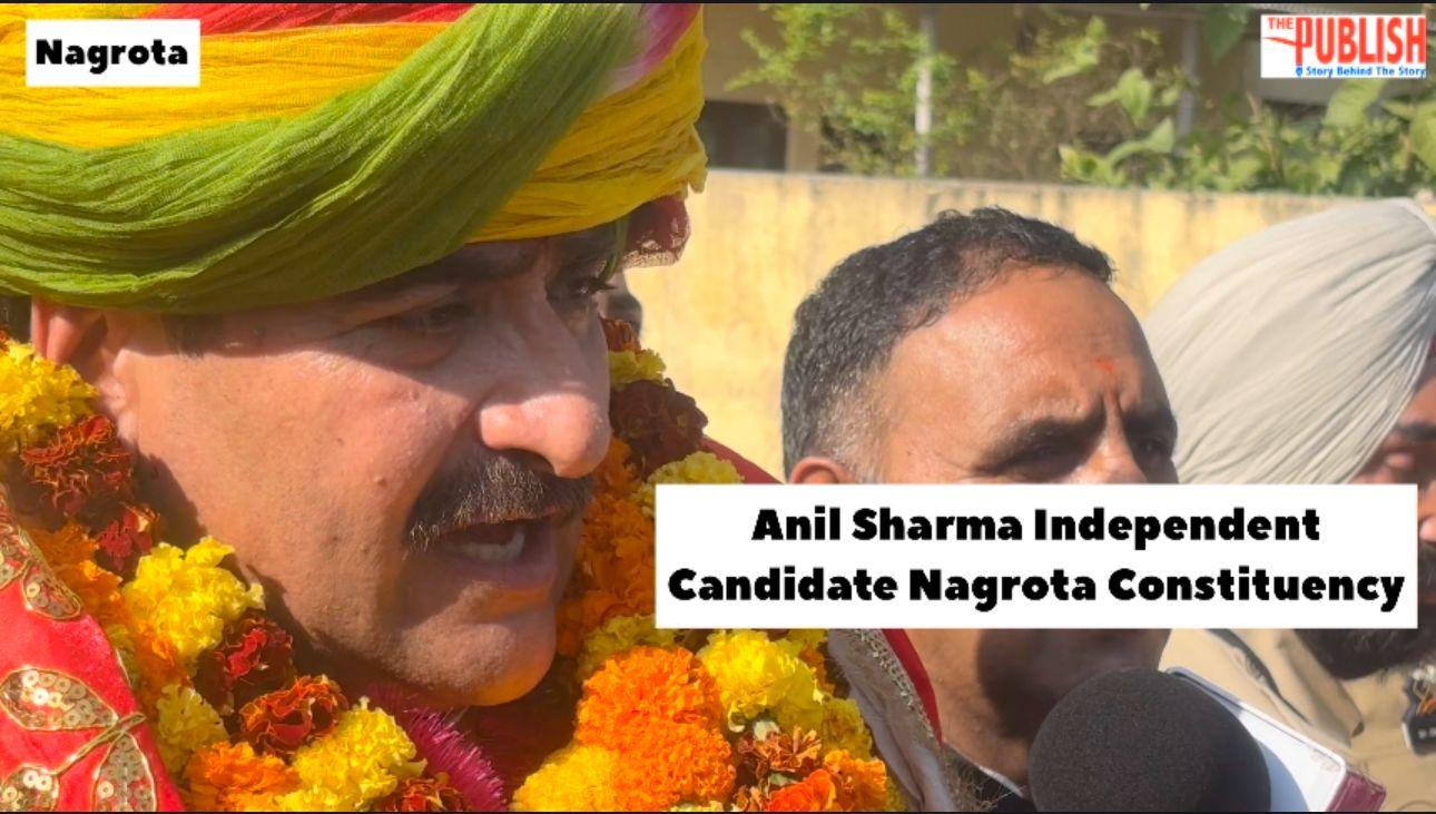 #nagrota by elections #anilsharma Independent Candidate ne kiya apna nomination