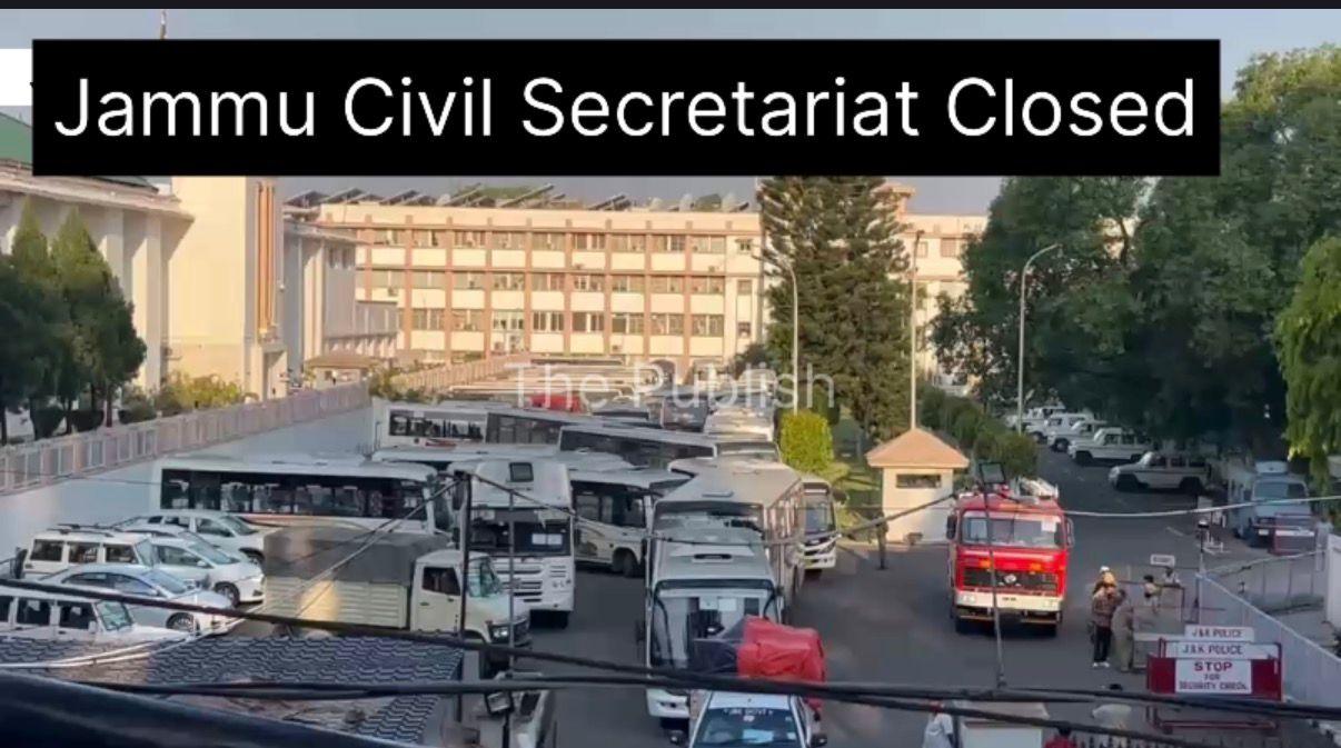 Vehicles Carrying Official Records to Srinagar for Annual Darbar Move
