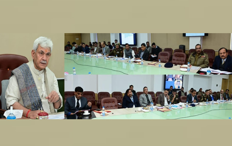 Lt Governor chairs a meeting to discuss various issues related to Road Safety